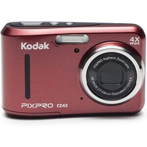 Kodak CHERRY RED PIXPRO Friendly Zoom FZ43 16MP Digital Camera Pre Owned Working